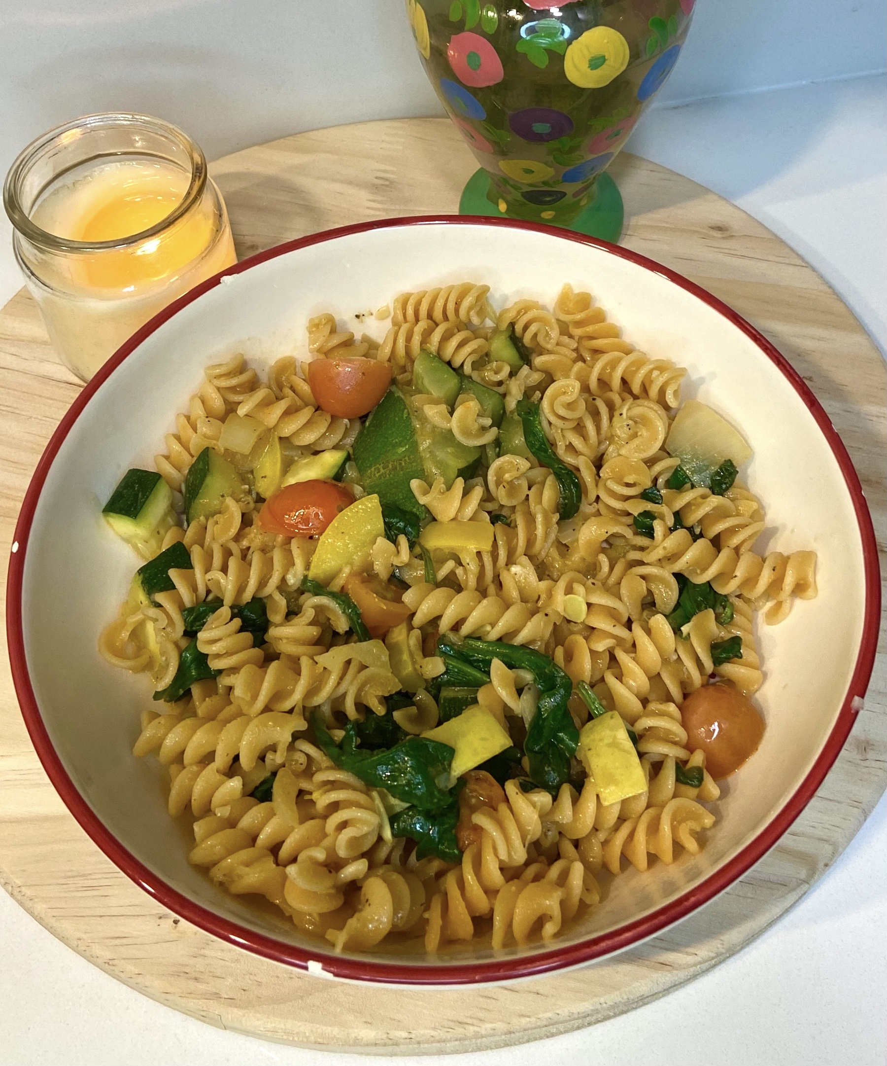 Zucchini and Spinach Pasta